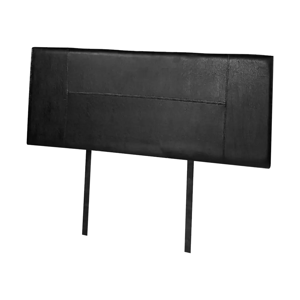 PU Leather Double Bed Headboard Bedhead - Black - Furniture > Bedroom