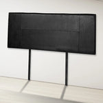 PU Leather Double Bed Headboard Bedhead - Black - Furniture > Bedroom