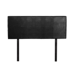 PU Leather Double Bed Headboard Bedhead - Black - Furniture > Bedroom