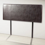 PU Leather Double Bed Headboard Bedhead - Brown - Furniture > Bedroom