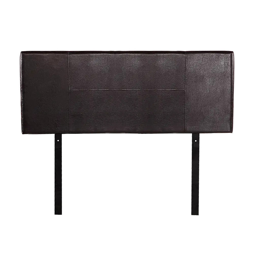 PU Leather Double Bed Headboard Bedhead - Brown - Furniture > Bedroom