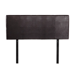 PU Leather Double Bed Headboard Bedhead - Brown - Furniture > Bedroom