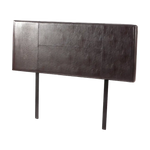 PU Leather Double Bed Headboard Bedhead - Brown - Furniture > Bedroom