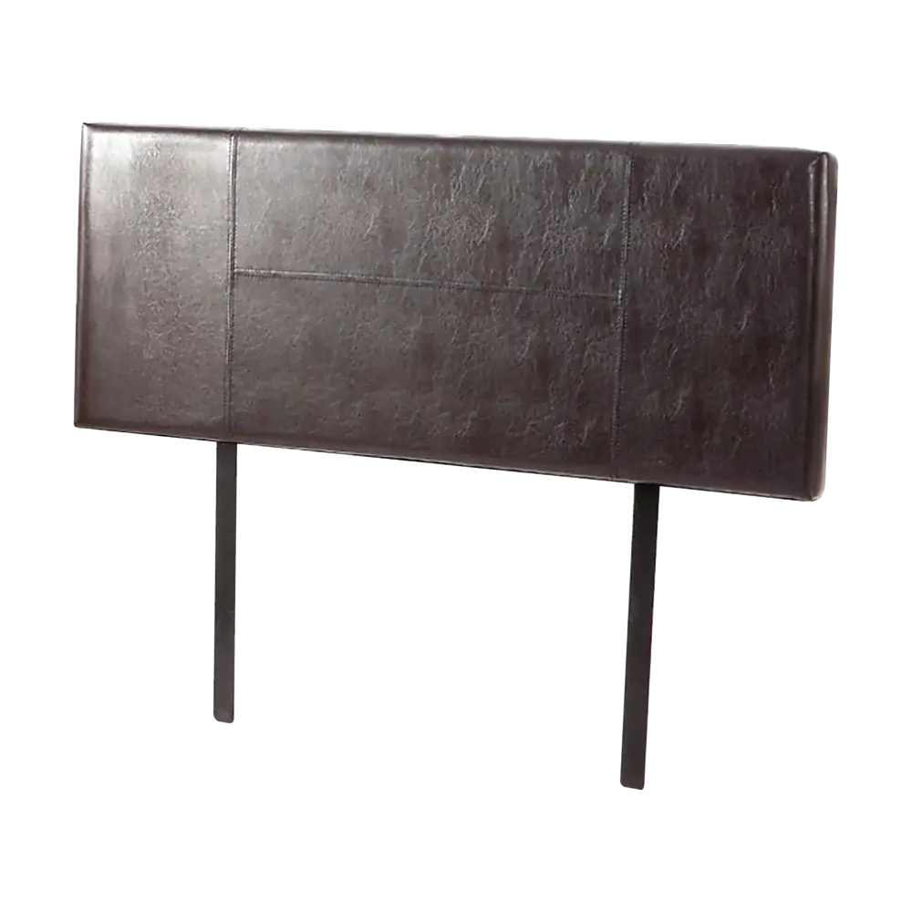 PU Leather Double Bed Headboard Bedhead - Brown - Furniture > Bedroom