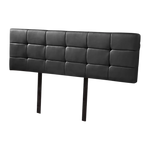 PU Leather King Bed Deluxe Headboard Bedhead - Black - Furniture > Bedroom