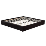 PU Leather King Bed Ensemble Frame Black - Furniture > Bedroom > Beds & Bed Frames
