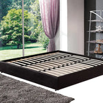 PU Leather King Bed Ensemble Frame Black - Furniture > Bedroom > Beds & Bed Frames