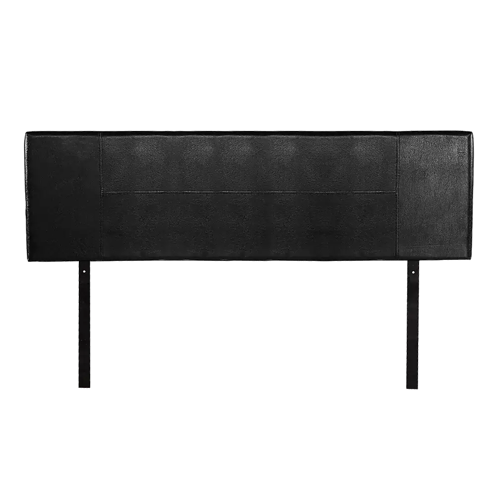PU Leather King Bed Headboard Bedhead - Black - Furniture > Bedroom