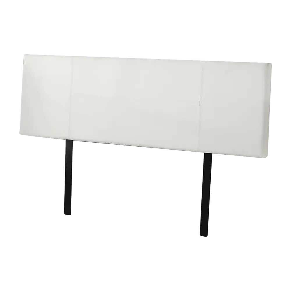 PU Leather King Bed Headboard Bedhead - White - Furniture > Bedroom