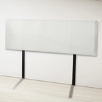 PU Leather King Bed Headboard Bedhead - White - Furniture > Bedroom