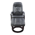 PU Leather Massage Chair Recliner Ottoman Lounge Remote - Furniture > Bar Stools & Chairs