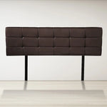 PU Leather Queen Bed Deluxe Headboard Bedhead - Brown - Furniture > Bedroom