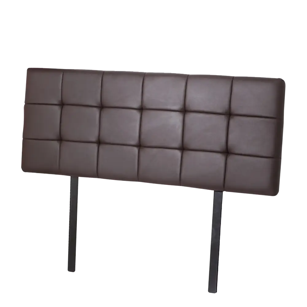 PU Leather Queen Bed Deluxe Headboard Bedhead - Brown - Furniture > Bedroom
