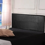 PU Leather Queen Bed Headboard Bedhead - Black - Furniture > Bedroom