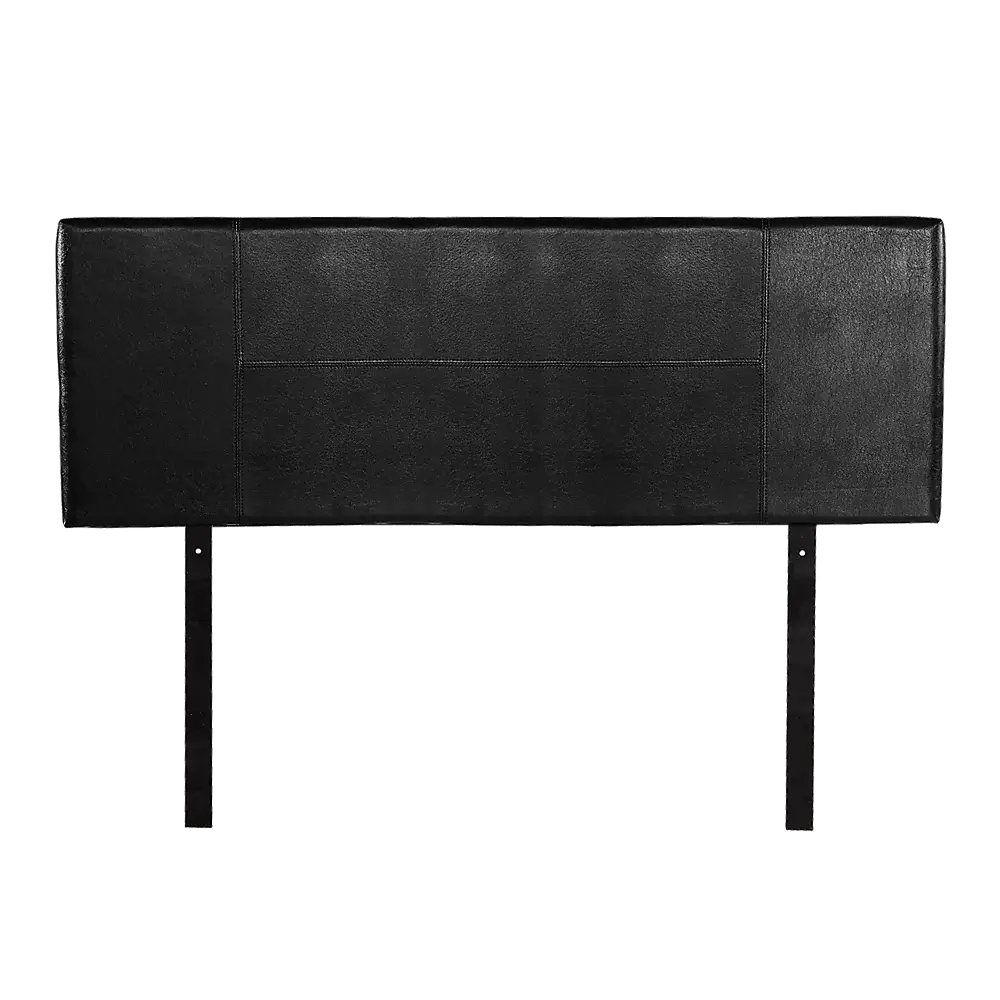 PU Leather Queen Bed Headboard Bedhead - Black - Furniture > Bedroom