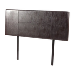 PU Leather Queen Bed Headboard Bedhead - Brown - Furniture > Bedroom