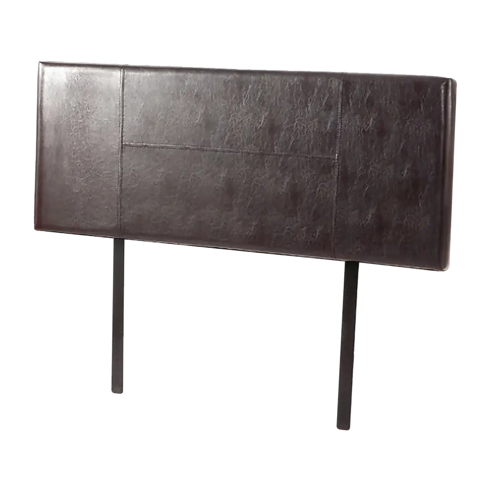 PU Leather Queen Bed Headboard Bedhead - Brown - Furniture > Bedroom