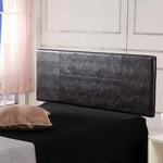 PU Leather Queen Bed Headboard Bedhead - Brown - Furniture > Bedroom