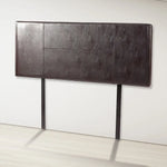 PU Leather Queen Bed Headboard Bedhead - Brown - Furniture > Bedroom
