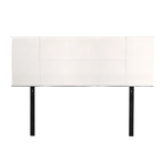 PU Leather Queen Bed Headboard Bedhead - White - Furniture > Bedroom