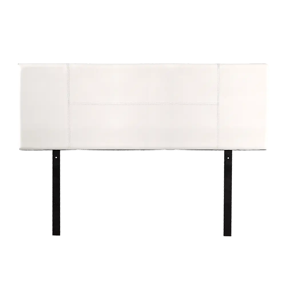 PU Leather Queen Bed Headboard Bedhead - White - Furniture > Bedroom