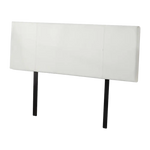 PU Leather Queen Bed Headboard Bedhead - White - Furniture > Bedroom