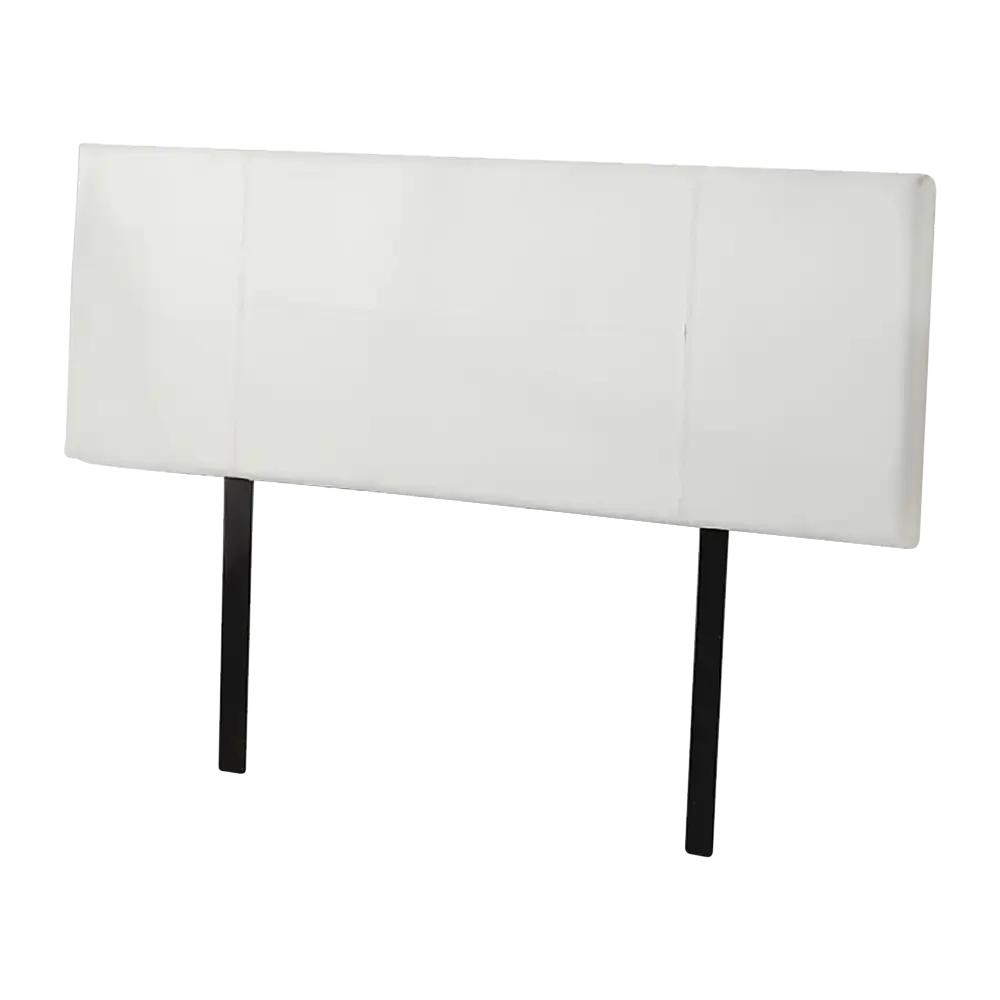 PU Leather Queen Bed Headboard Bedhead - White - Furniture > Bedroom