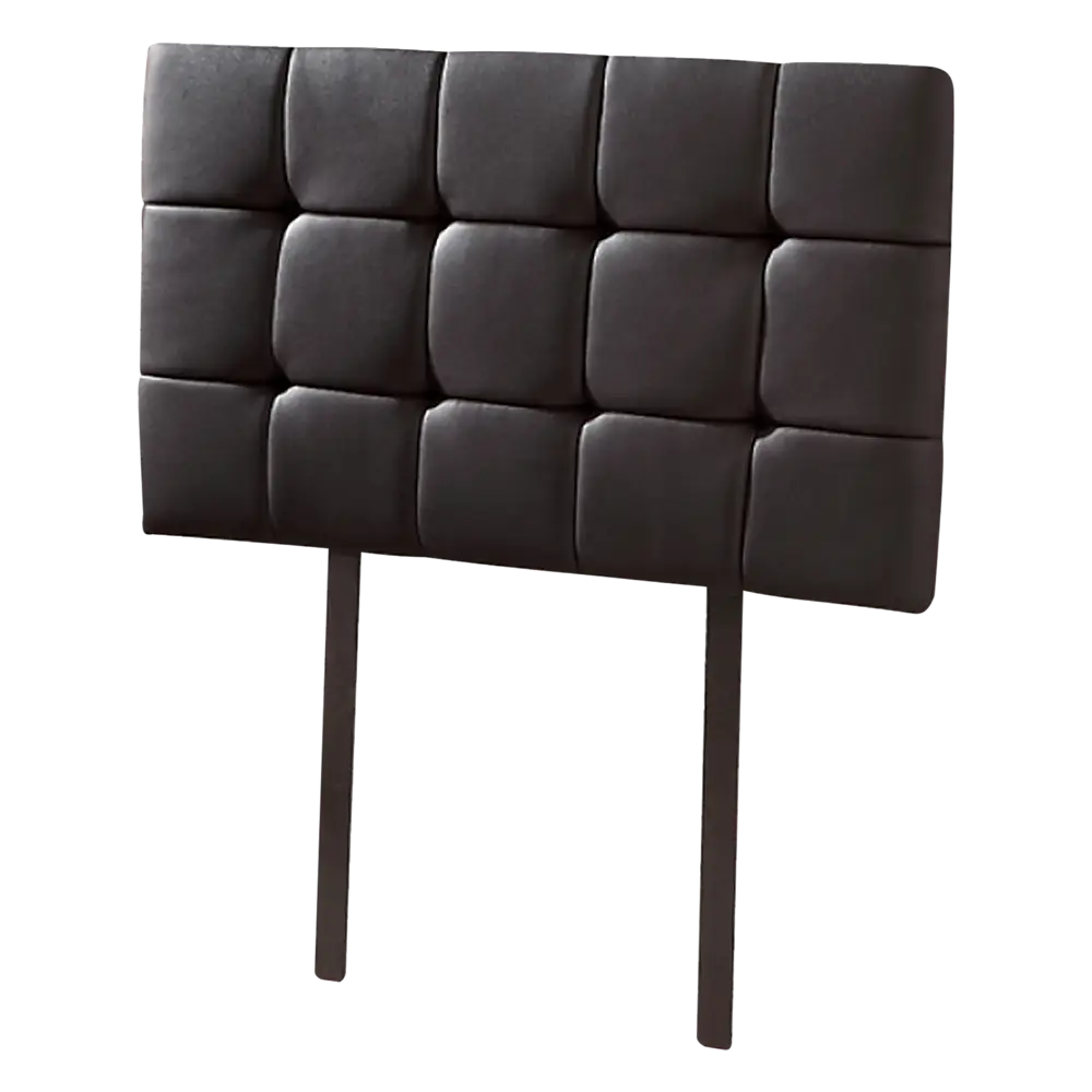 PU Leather Single Bed Deluxe Headboard Bedhead - Black - Furniture > Bedroom