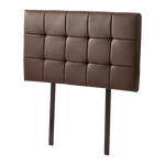 PU Leather Single Bed Deluxe Headboard Bedhead - Brown - Furniture > Bedroom