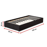 PU Leather Single Bed Ensemble Frame - Furniture > Bedroom > Beds & Bed Frames