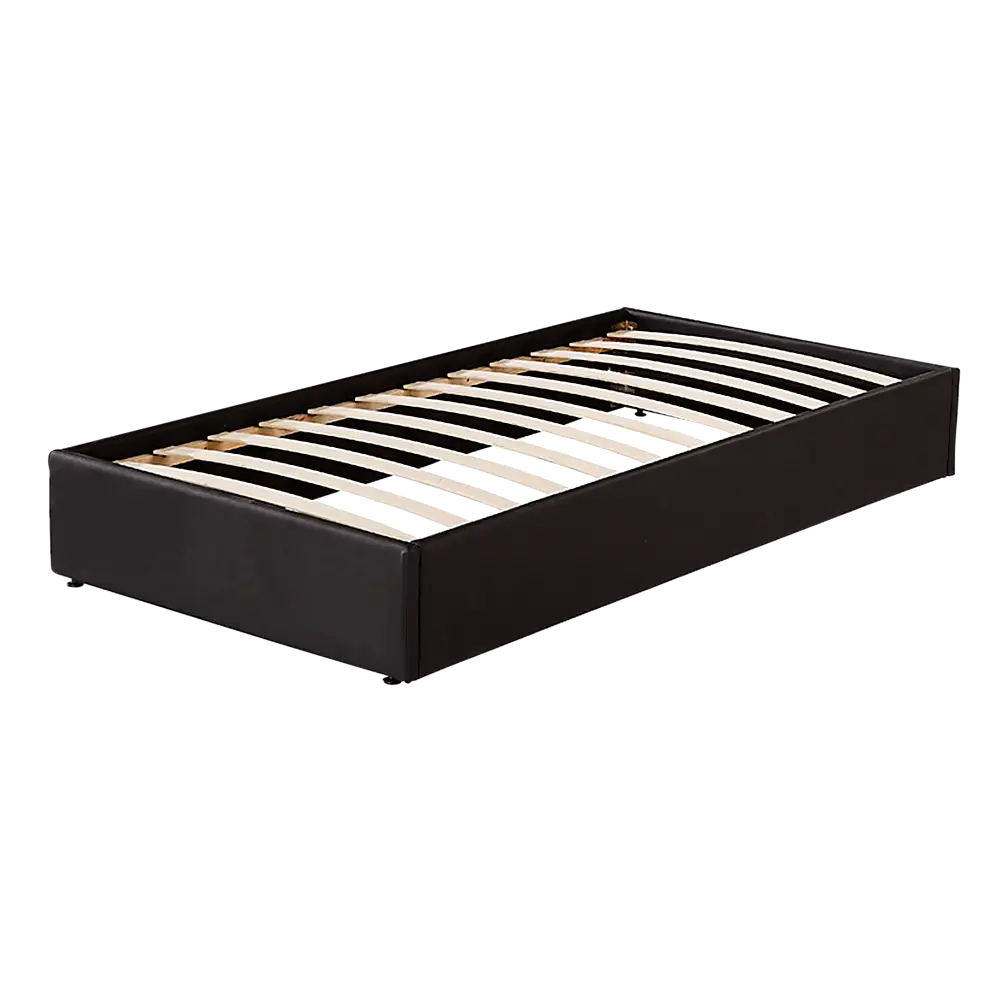 PU Leather Single Bed Ensemble Frame - Furniture > Bedroom > Beds & Bed Frames