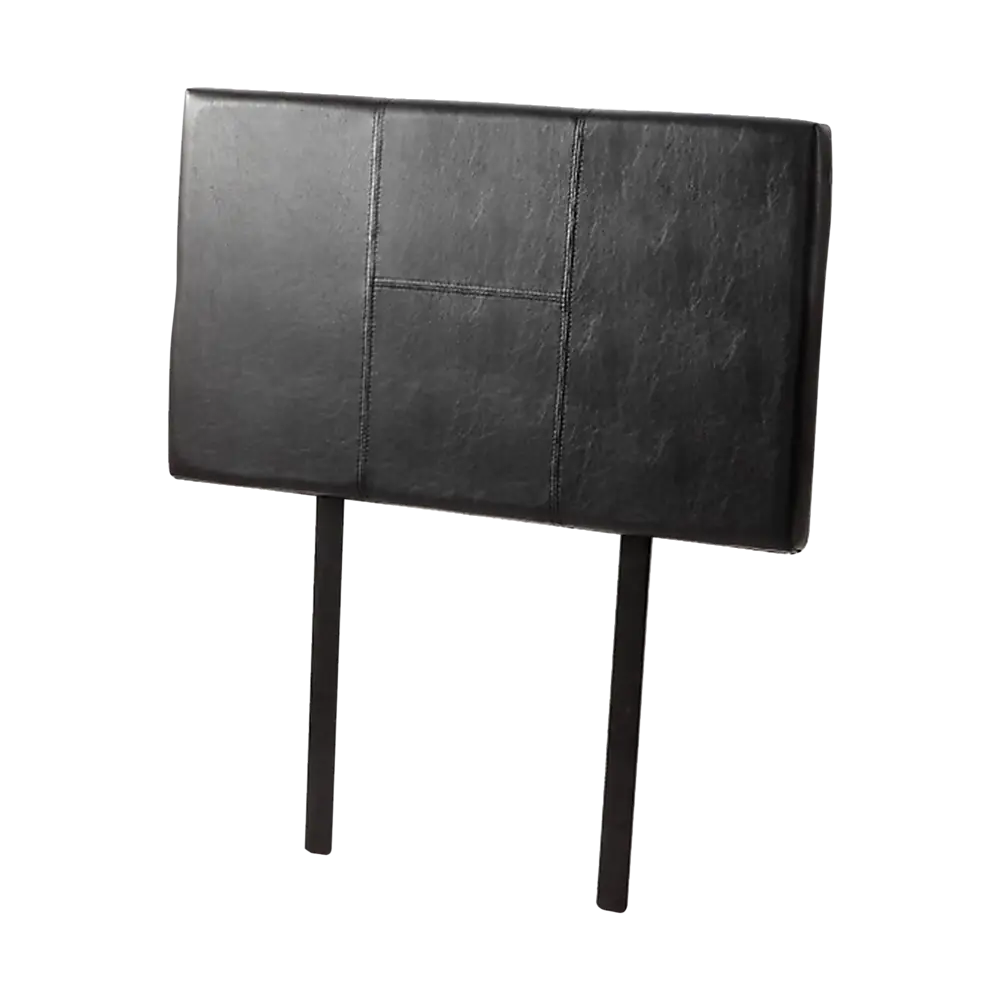 PU Leather Single Bed Headboard Bedhead - Black - Furniture > Bedroom