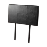 PU Leather Single Bed Headboard Bedhead - Black - Furniture > Bedroom