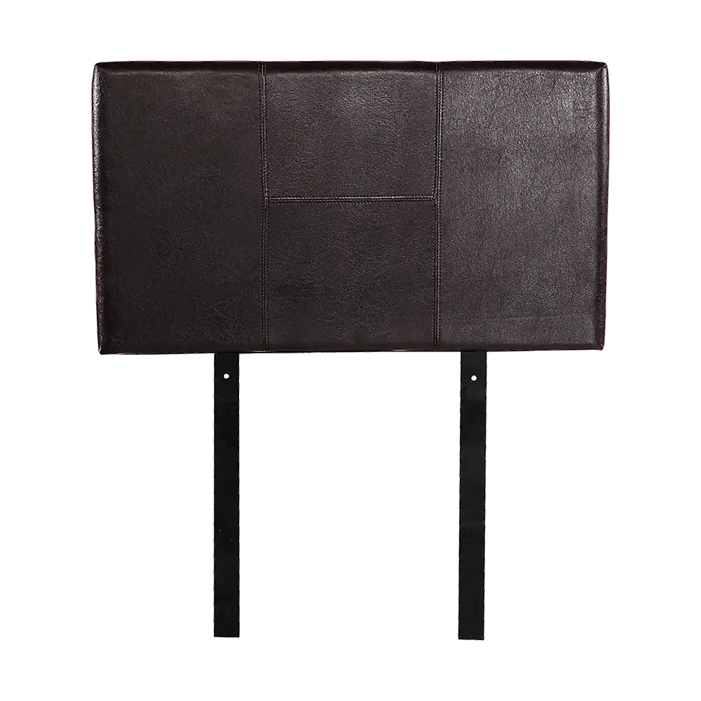 PU Leather Single Bed Headboard Bedhead - Brown - Furniture > Bedroom