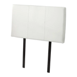 PU Leather Single Bed Headboard Bedhead - White - Furniture > Bedroom