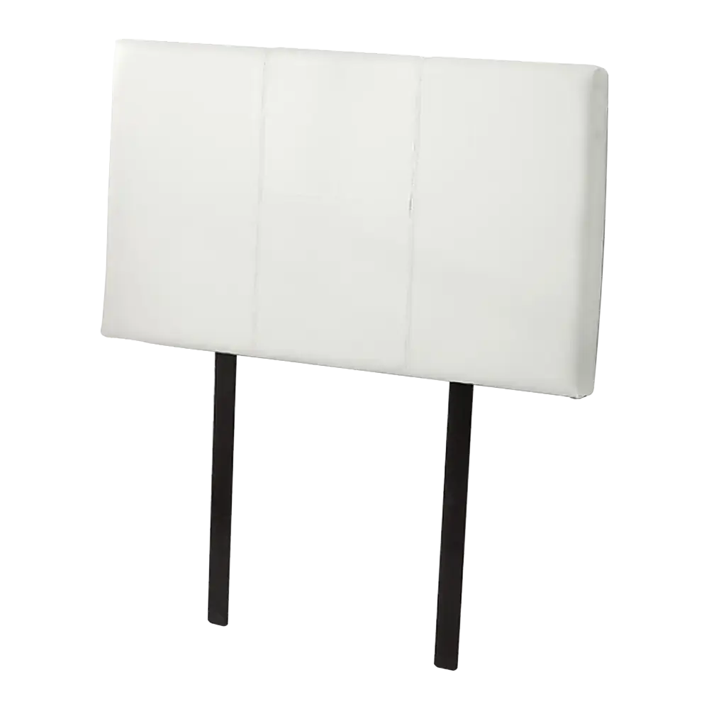 PU Leather Single Bed Headboard Bedhead - White - Furniture > Bedroom