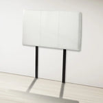PU Leather Single Bed Headboard Bedhead - White - Furniture > Bedroom