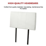 PU Leather Single Bed Headboard Bedhead - White - Furniture > Bedroom
