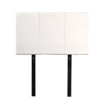 PU Leather Single Bed Headboard Bedhead - White - Furniture > Bedroom