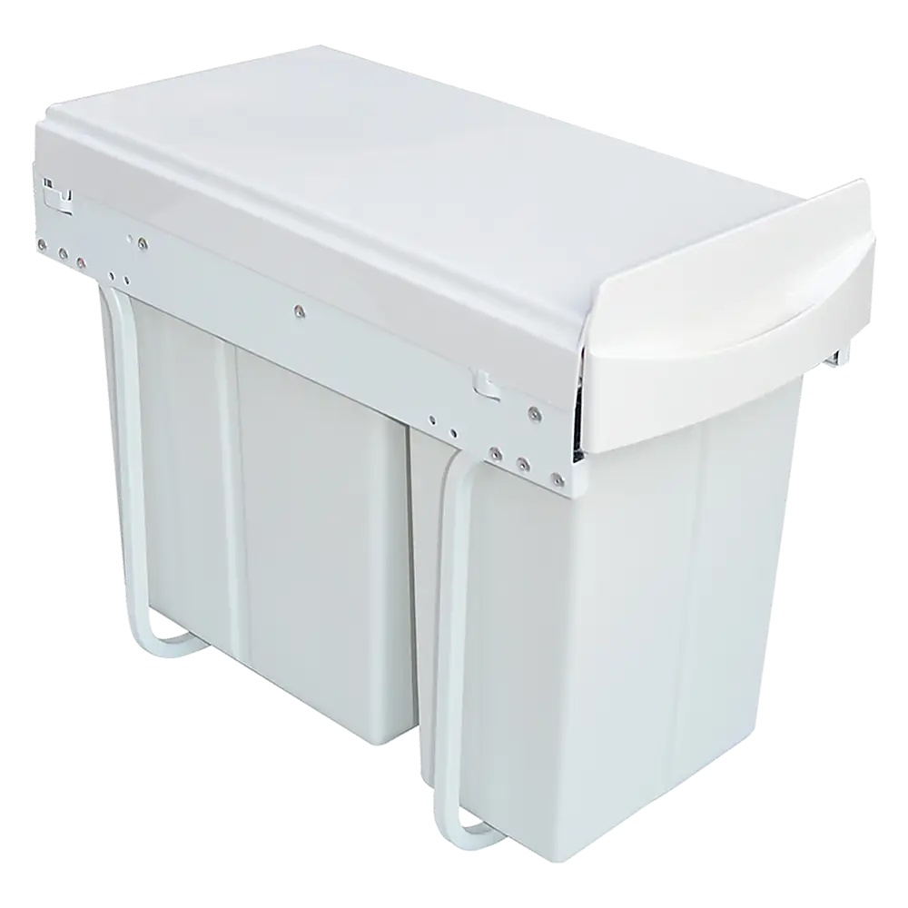 Pull Out Bin Kitchen Double Dual Slide Garbage Rubbish Waste 10L + 20L - Home & Garden > Kitchenware