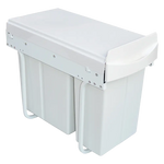 Pull Out Bin Kitchen Double Dual Slide Garbage Rubbish Waste 10L + 20L - Home & Garden > Kitchenware