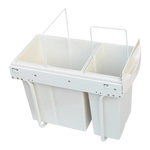 Pull Out Bin Kitchen Double Dual Slide Garbage Rubbish Waste 10L + 20L - Home & Garden > Kitchenware