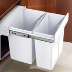 Pull Out Bin Kitchen Double Dual Slide Garbage Rubbish Waste 10L + 20L - Home & Garden > Kitchenware