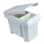 Pull Out Bin Kitchen Double Dual Slide Garbage Rubbish Waste 10L + 20L - Home & Garden > Kitchenware