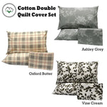 Pure Cotton Ashley Quilt Cover Set Double - Home & Garden > Bedding