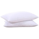 Puredown Goose Down and Feather Pillow Inserts for Sleeping 100% Cotton Fabric Cover Bed Pillows Set of 2 White Queen