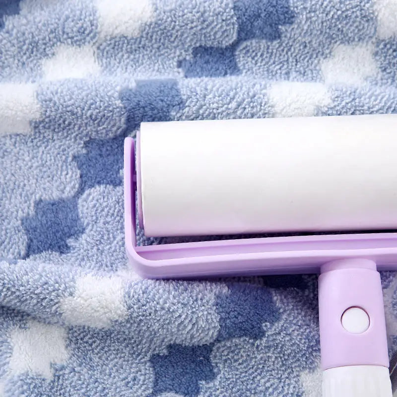 Purple Premium Coral Fleece Towel Set - 1 Bath Towel (88x170cm) + 3 Hand Towels (35x35cm) - Soft Absorbent