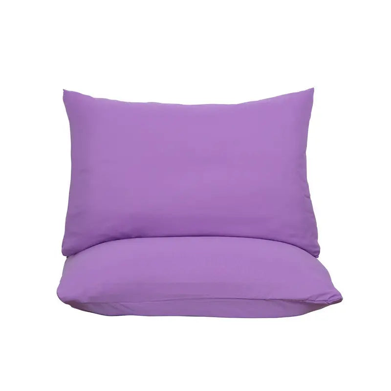 Purple Ultra Soft Brushed Waterproof Pillow Protectors (Set of 2) - 50x70cm Stain & Spill Guard for Bed Pillows(Note: