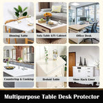 PVC Tablecloth Protector Table Cover Dining Table Cloth Plastic 2134x1070mm 1.5mm - Home & Garden > Kitchenware