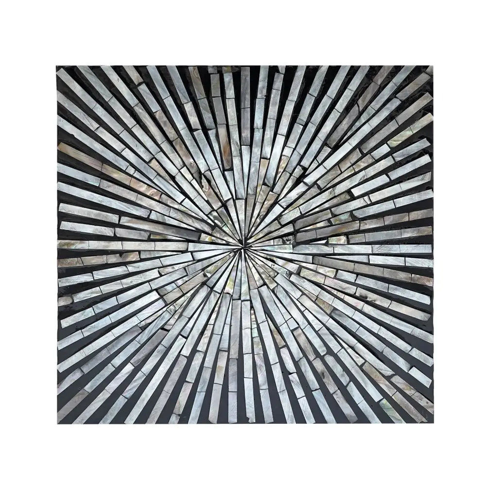 PYRAMID MOTHER OF PEARL HAND MADE SIDE TABLE - Furniture > Living Room > Side Tables